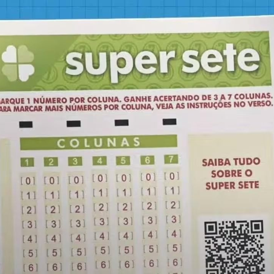 Sorteio do Super Sete com prêmio de R$ 3,2 milhões