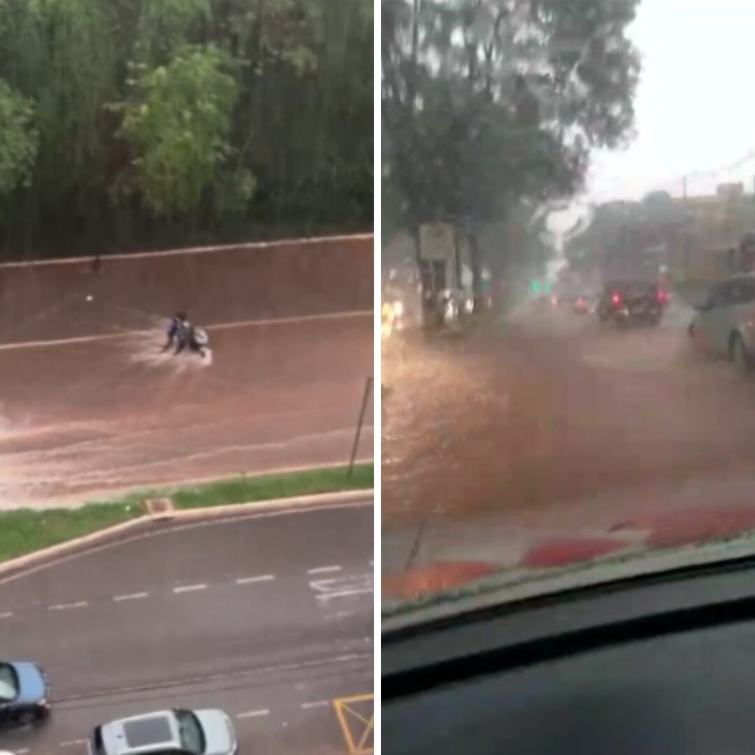 Chuva provoca alagamentos em Maringá