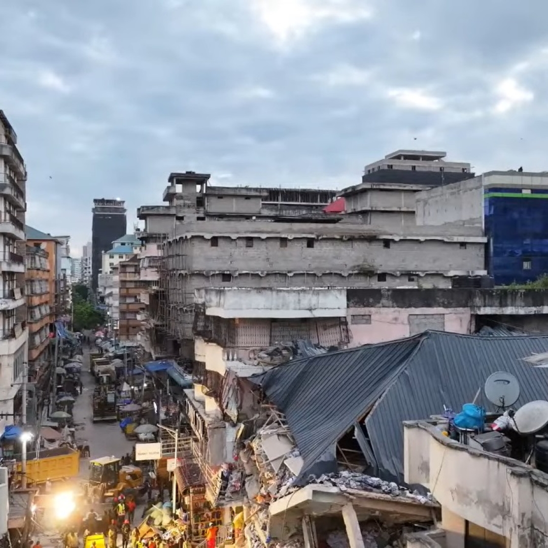 Prédio desaba em Dar es Salaam