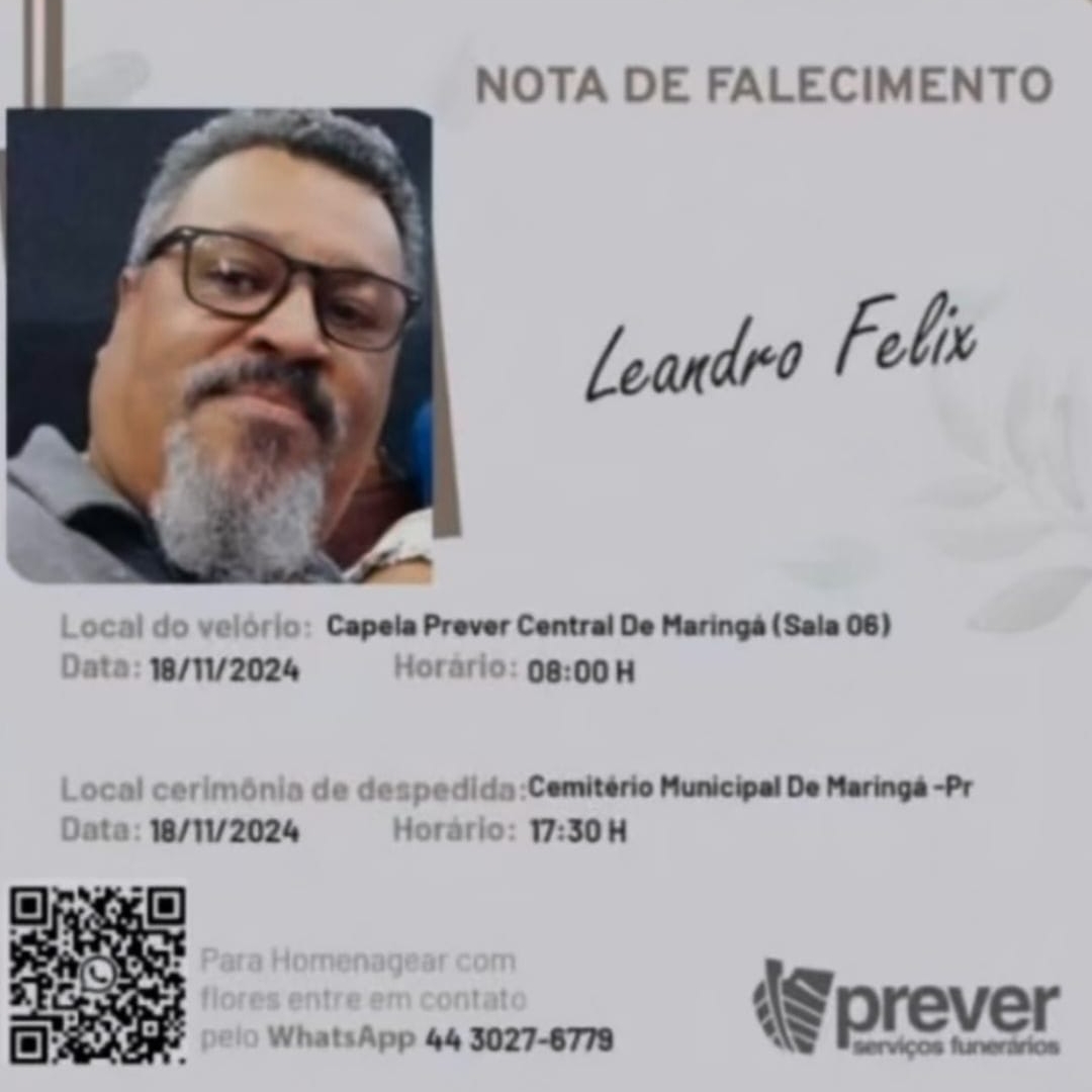 Pai de jovem vítima de acidente em Maringá morre