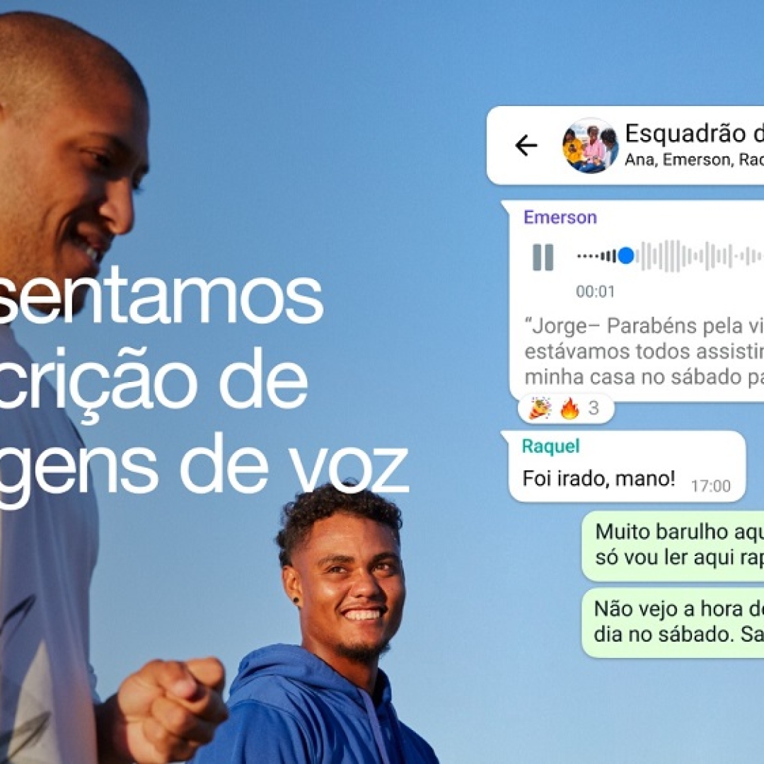 WhatsApp lança recurso de transcrição de mensagens de voz