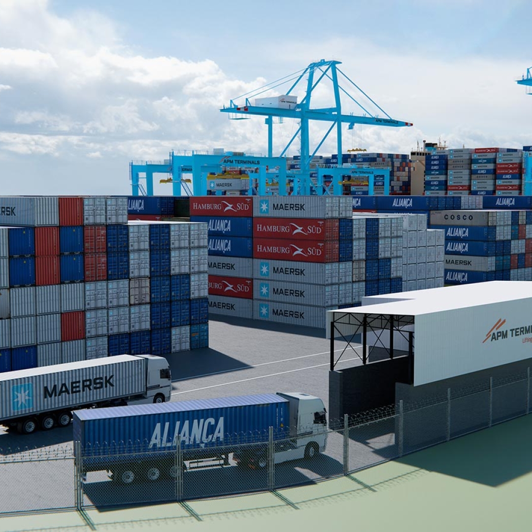 APM Terminals Suape investe R$ 1,6 bi em terminal de contêineres