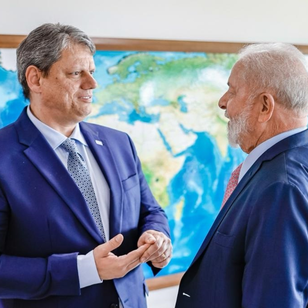 Governador de São Paulo se encontra com presidente Lula para assinatura de empréstimo do BNDES