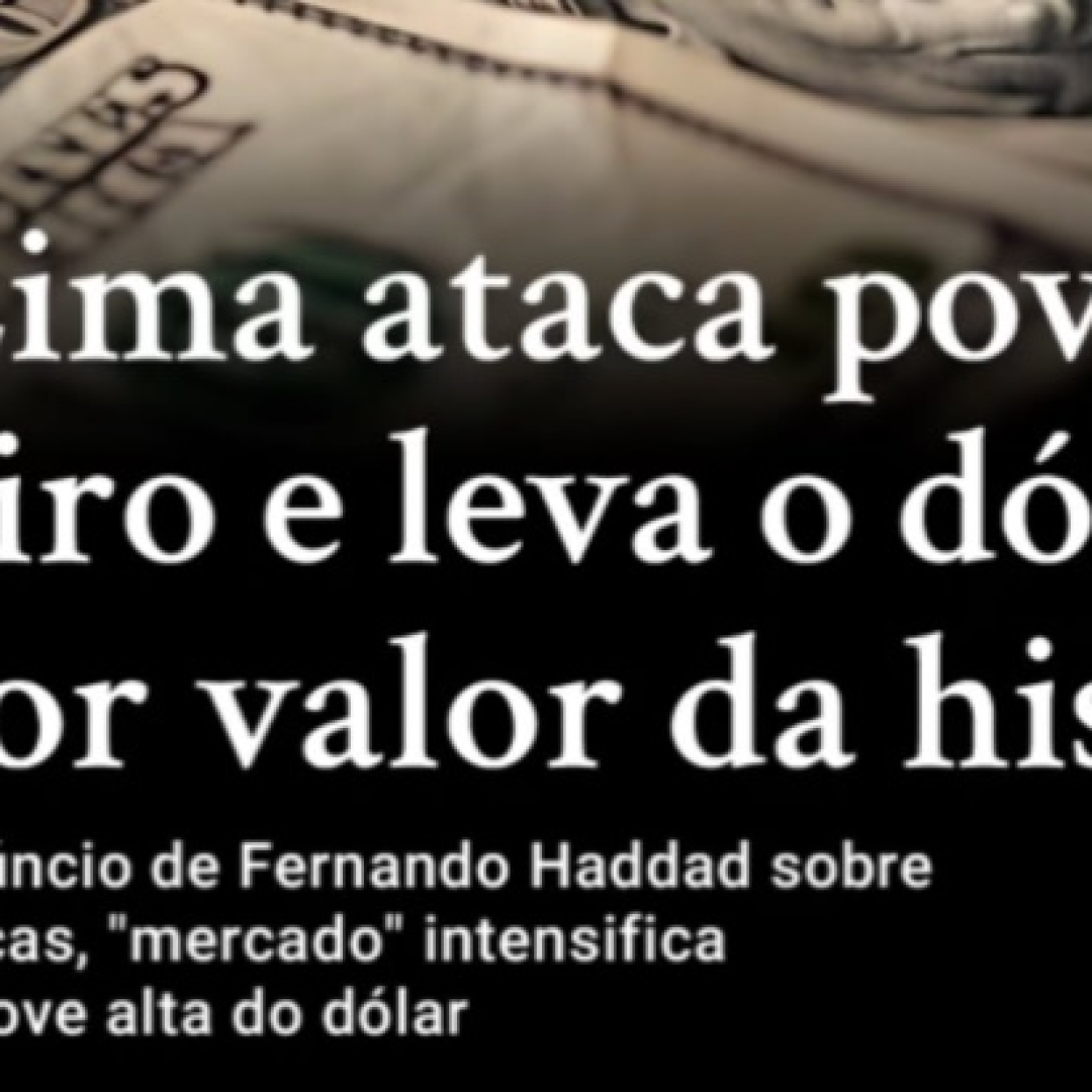 Partido dos Trabalhadores culpa mercado financeiro por disparada do dólar