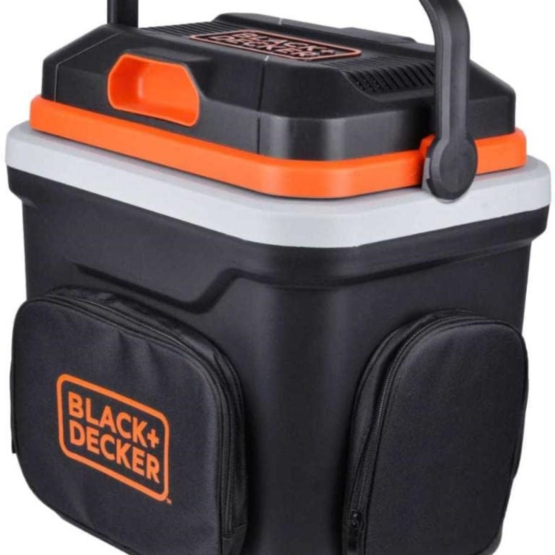 Mini geladeira portátil Black Decker é ideal para viagens e acampamentos