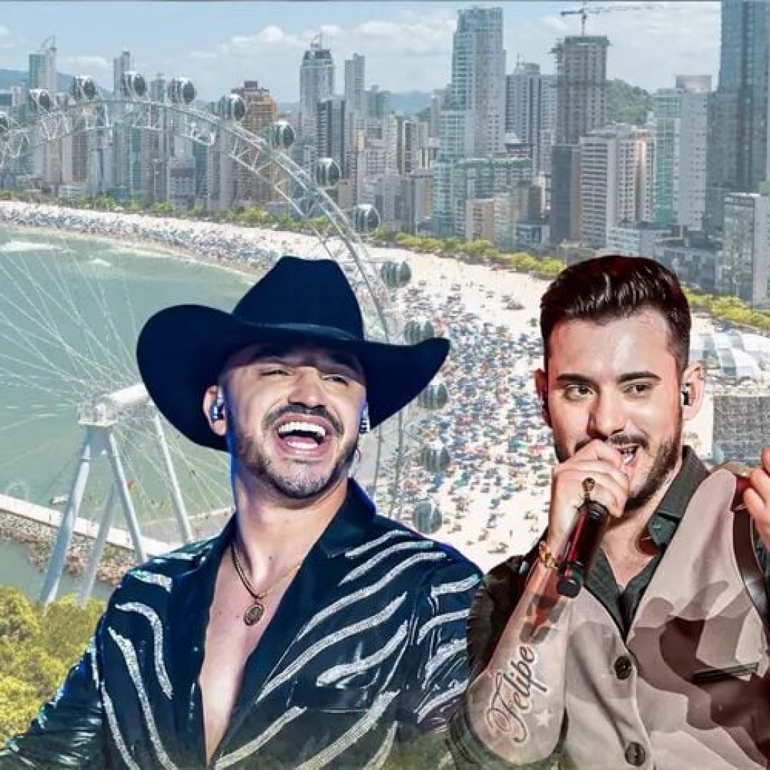 Dupla sertaneja Brenno & Matheus grava clipe em Balneário Camboriú