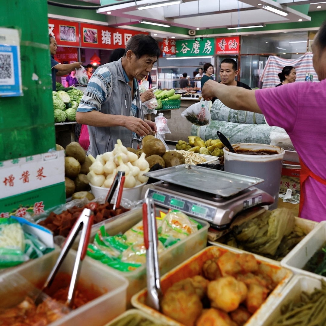 Índice de preços ao consumidor da China cai em novembro