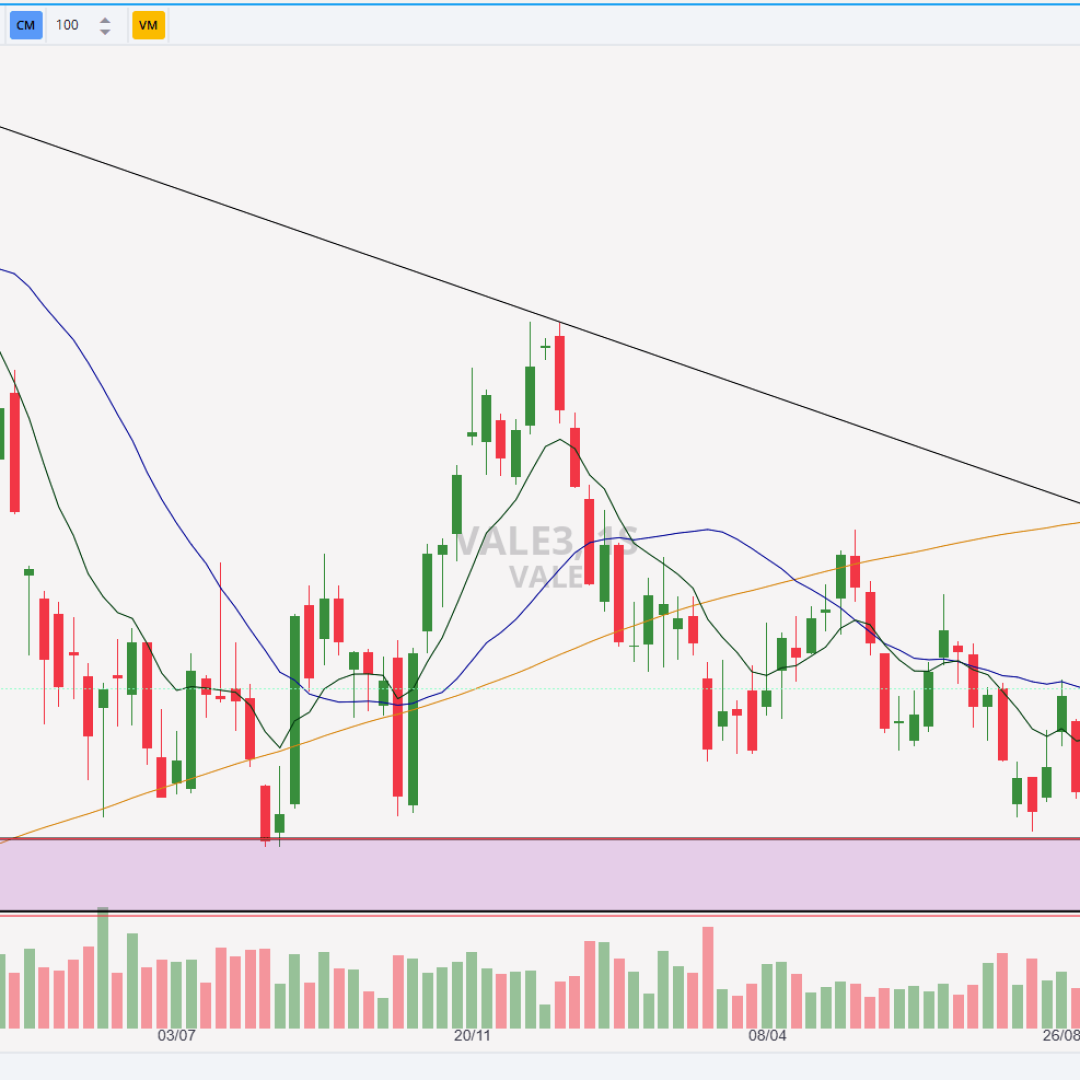 Análise Técnica da VALE3: Suportes e Resistências