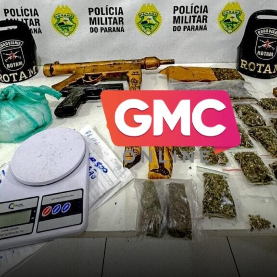 Apreensão de drogas e submetralhadora em Maringá