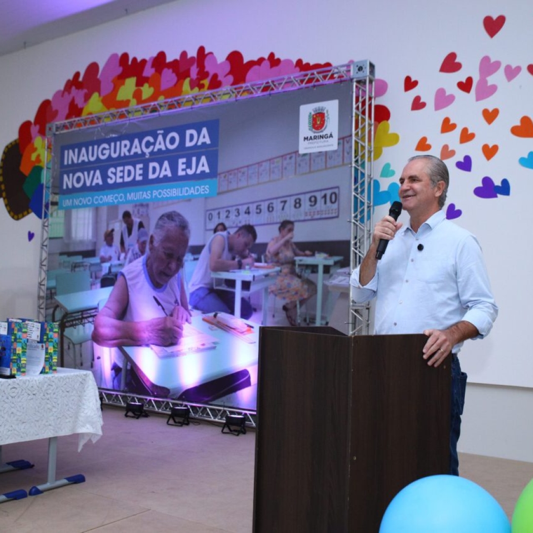 Prefeitura de Maringá inaugura nova sede da EJA na região central