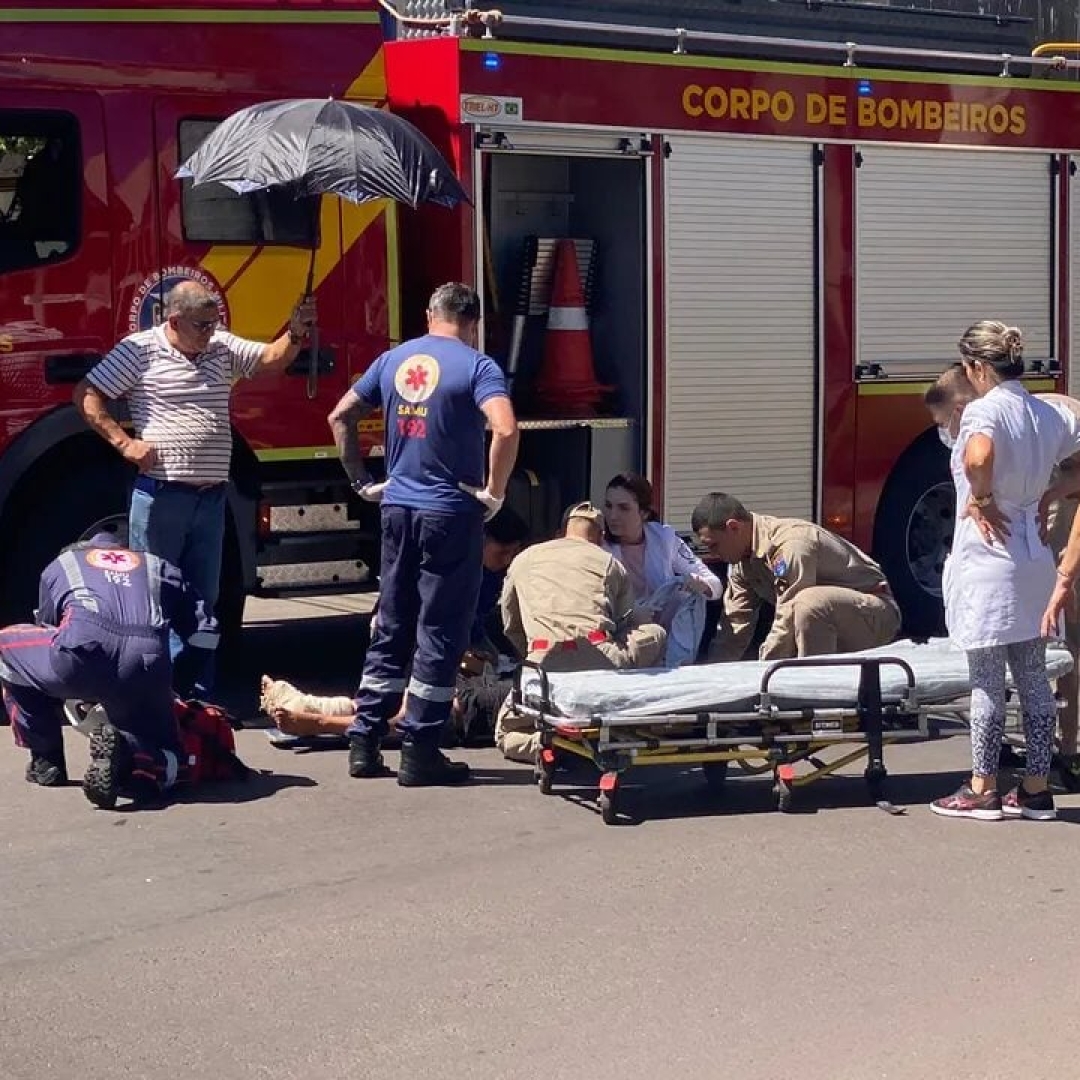 Motociclista fica em estado grave após colisão em Apucarana