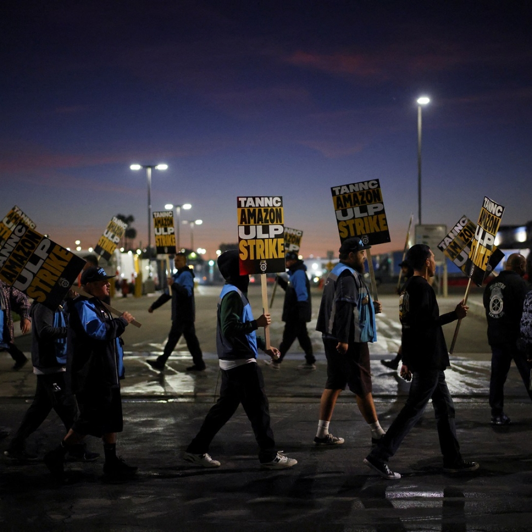 Trabalhadores da Amazon entram em greve nos EUA