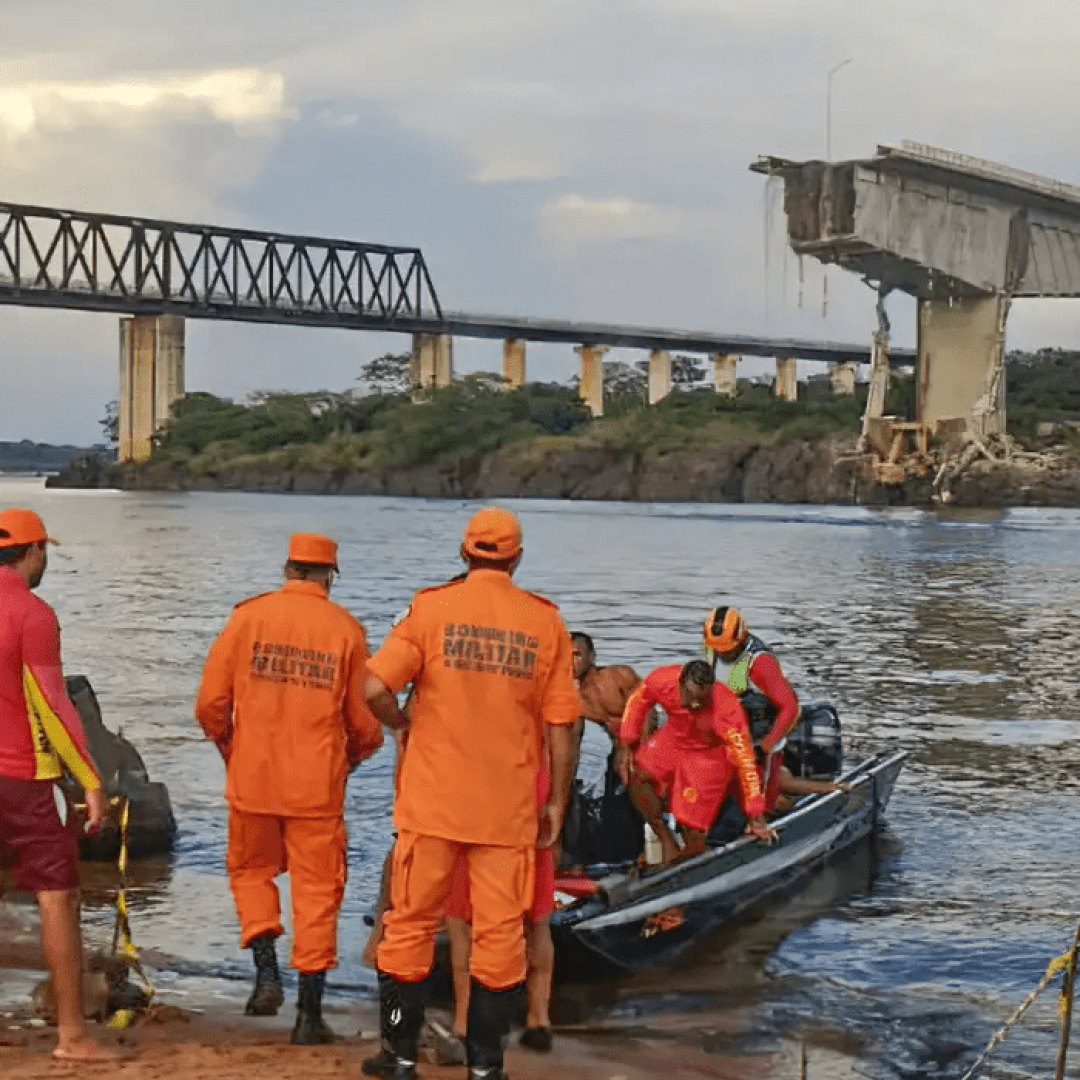 Autoridades alertam para contaminação do Rio Tocantins após queda de ponte