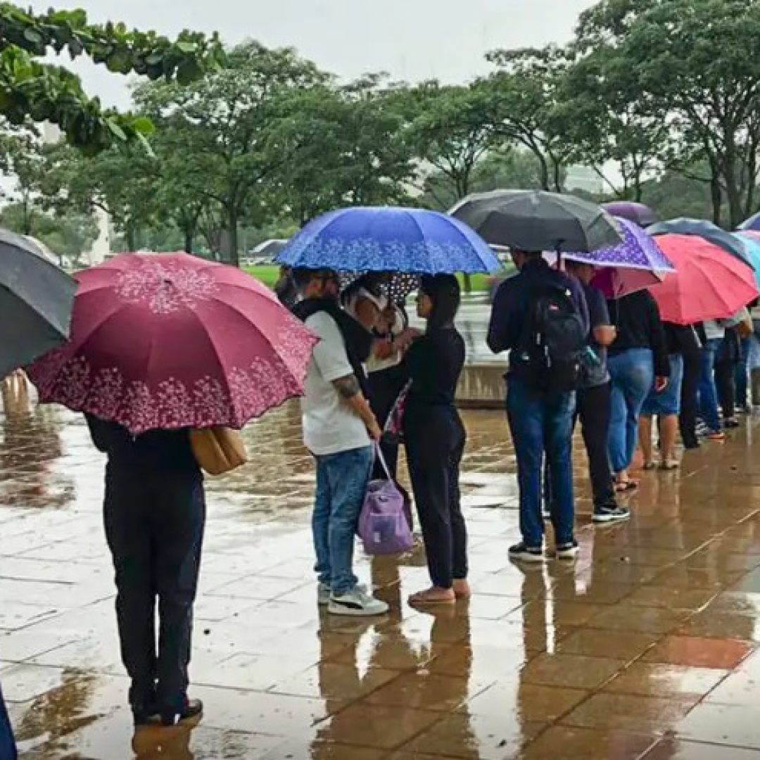 Previsão de chuva em todo o país até segunda-feira