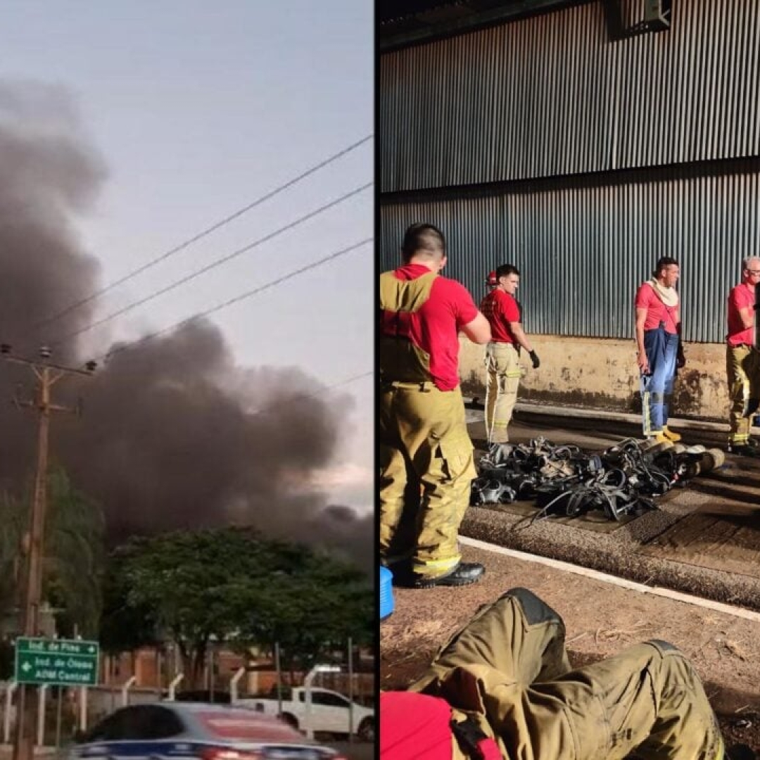 Incêndio em barracão da Cocamar é controlado em Maringá