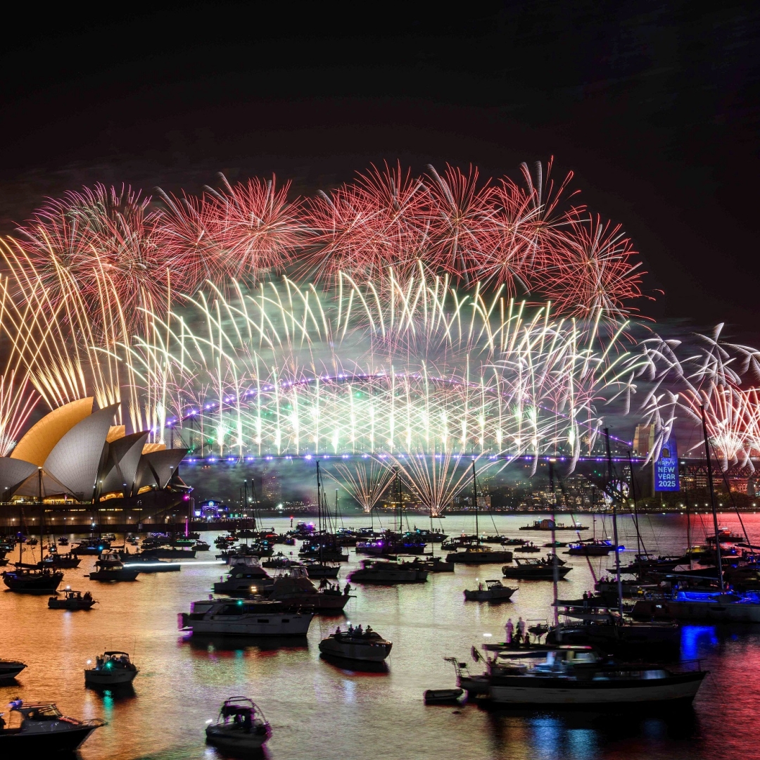 Mais de um milhão assistem ao show de fogos em Sydney