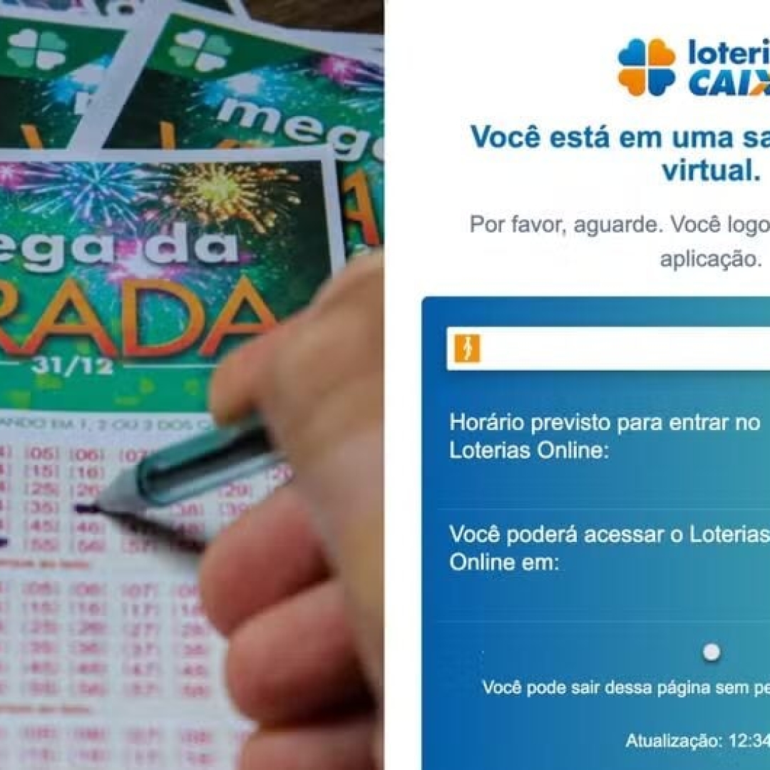 Mega da Virada: usuários enfrentam filas virtuais de 40 minutos