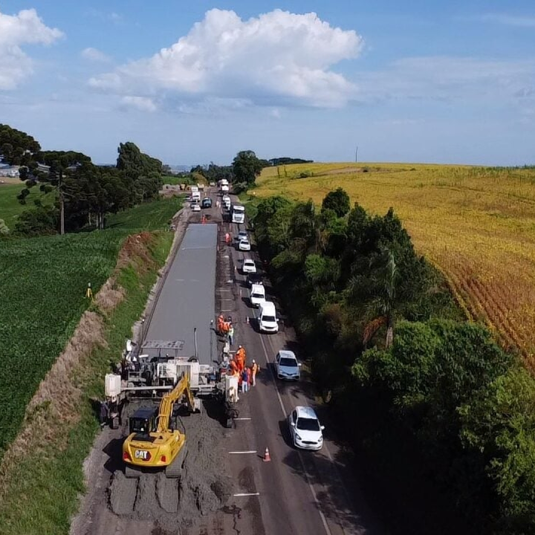 DER/PR inicia restauração em concreto da PRC-280 no Paraná