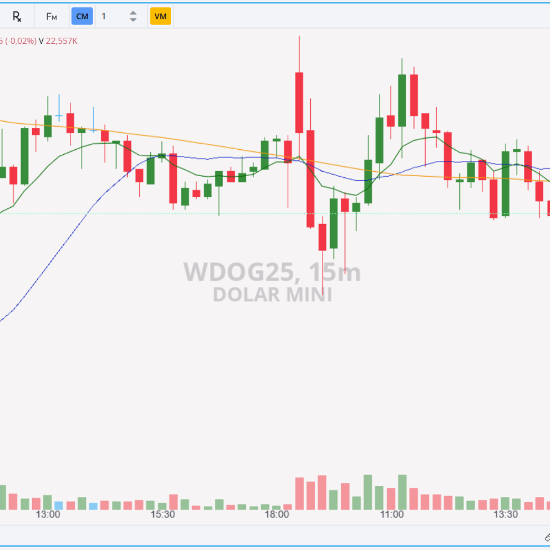 Contrato de minidólar WDOG25 encerra última sessão em baixa