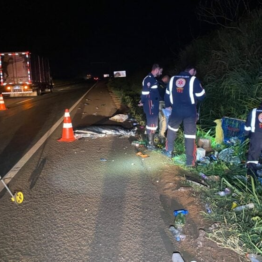 Homem morre atropelado na BR-376 em Marialva