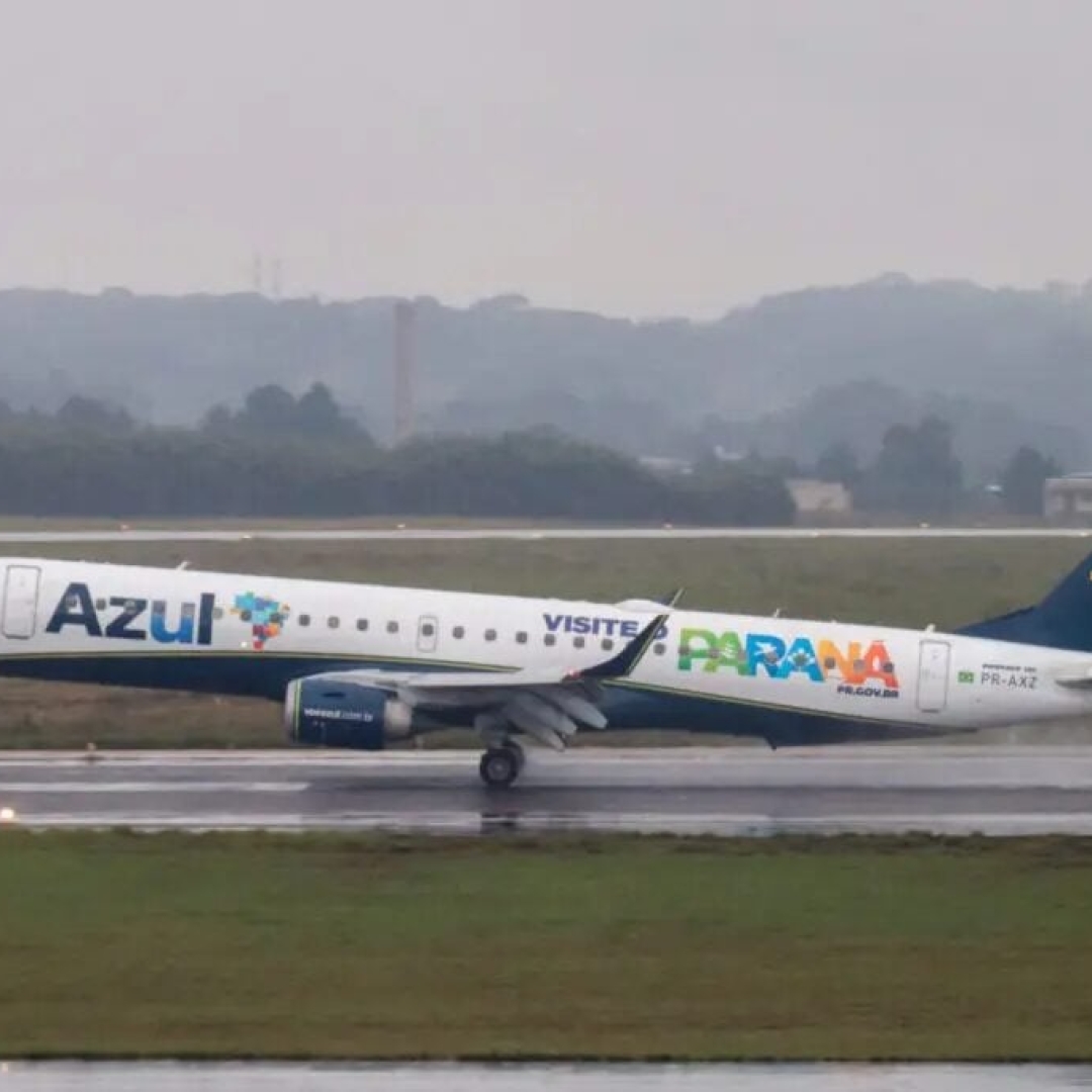 Nova linha de voos diretos da Azul a partir de Curitiba