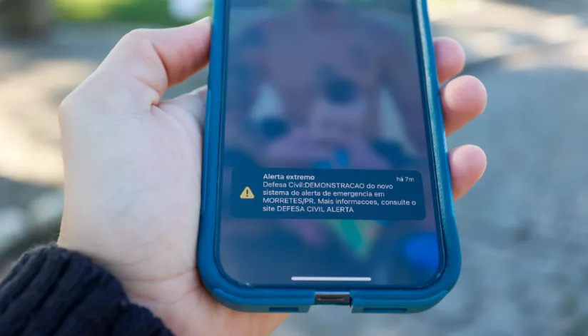 Sistema de alerta de desastres via celular abrange regiões Sul e Sudeste