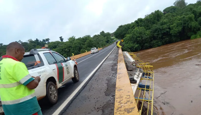 DER/PR divulga condições de rodovias após chuvas