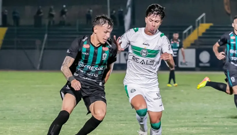 Maringá FC perde para o Coritiba por 2 a 0 no Campeonato Paranaense 2025